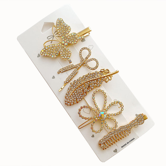 Wholesale Rhinestone Hair Clip Hair Accessories Set JDC-HC-HuiDi001