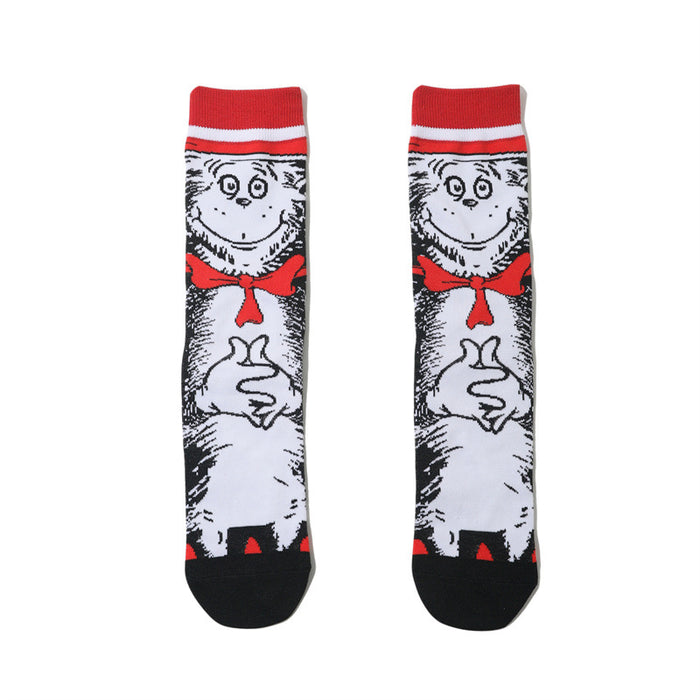 Wholesale Socks Cotton Medium Tube Anime Socks MOQ≥10 JDC-SK-HuiHe029