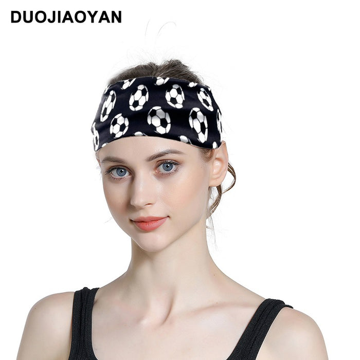 Wholesale World Cup Football Stretch Printed Polyester Headband MOQ≥3 JDC-HD-Jiaoy014