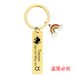 Jewelry WholesaleWholesale Zodiac Sign Gold Stainless Steel Lettering Rainbow Metal Keychain JDC-KC-GangGu022 Keychains 钢古 %variant_option1% %variant_option2% %variant_option3%  Factory Price JoyasDeChina Joyas De China