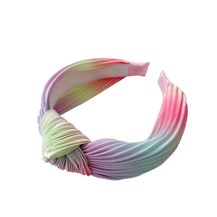 Wholesale Tie Dye Wide Side Pressed Hairband Large Intestine Hairband JDC-HD-YYang001