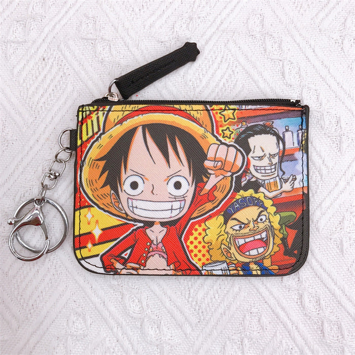 Wholesale Cartoon PU Card Holder Coin Purse Keychain (M) JDC-KC-YaLL010