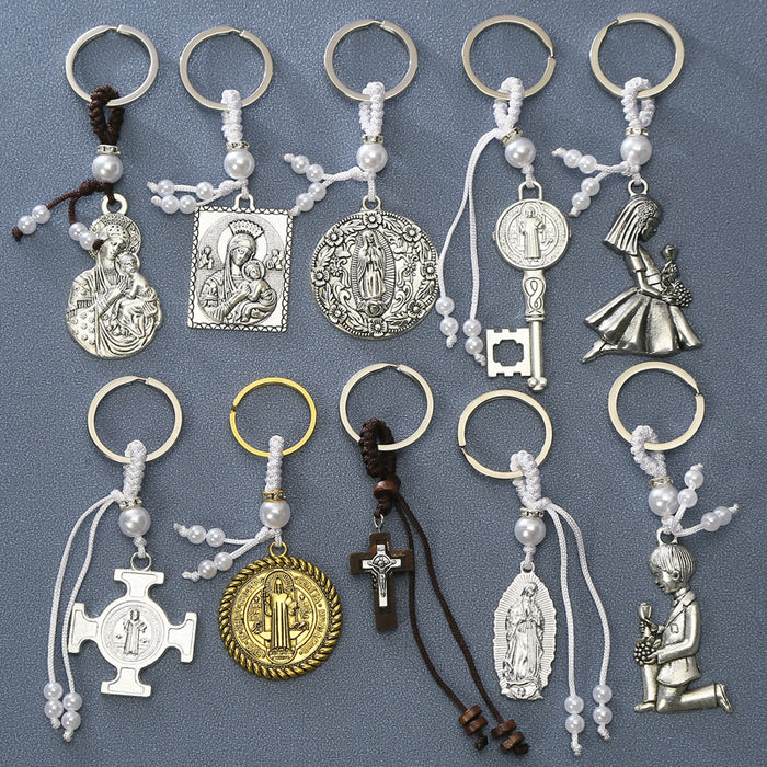 Wholesale alloy key ring creative keychain pendant MOQ≥2 JDC-KC-HeYu004