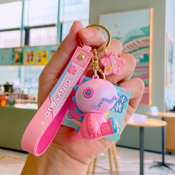 Wholesale Keychains For Backpacks cute dinosaur key chain pendant car key pendant cartoon doll MOQ≥2 JDC-KC-YDao025