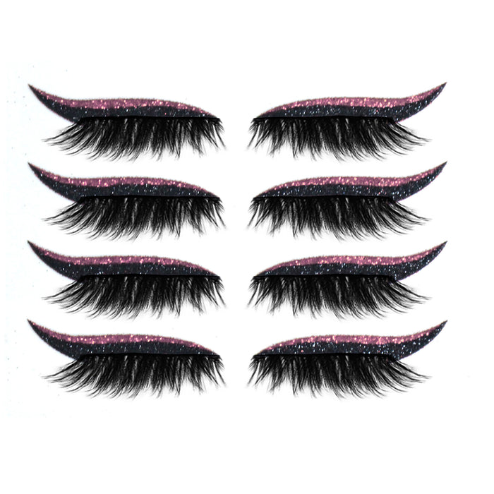 Wholesale Glitter Self Adhesive Eyeliner Eyeshadow Sticker Double Eyelid False Eyelashes MOQ≥2 JDC-EY-JSJ001