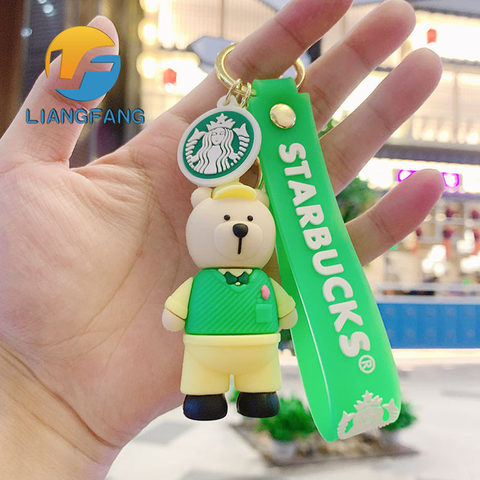 Wholesale Trend Cartoon Epoxy Keychain Cute Doll JDC-KC-LFang001