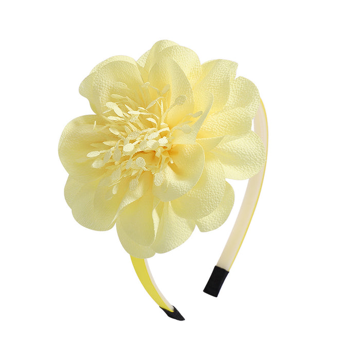 Jewelry WholesaleWholesale large handmade Chiffon Flower Headband JDC-HD-YL009 Headband 雅伦 %variant_option1% %variant_option2% %variant_option3%  Factory Price JoyasDeChina Joyas De China