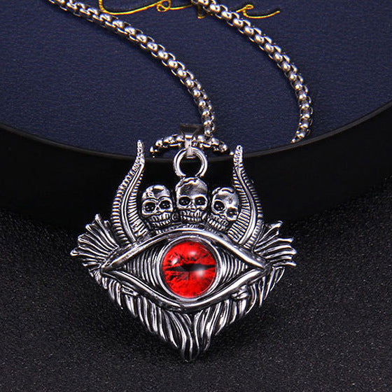 Wholesale Necklaces Alloy Devil's Eye Skull JDC-NE-NingL002