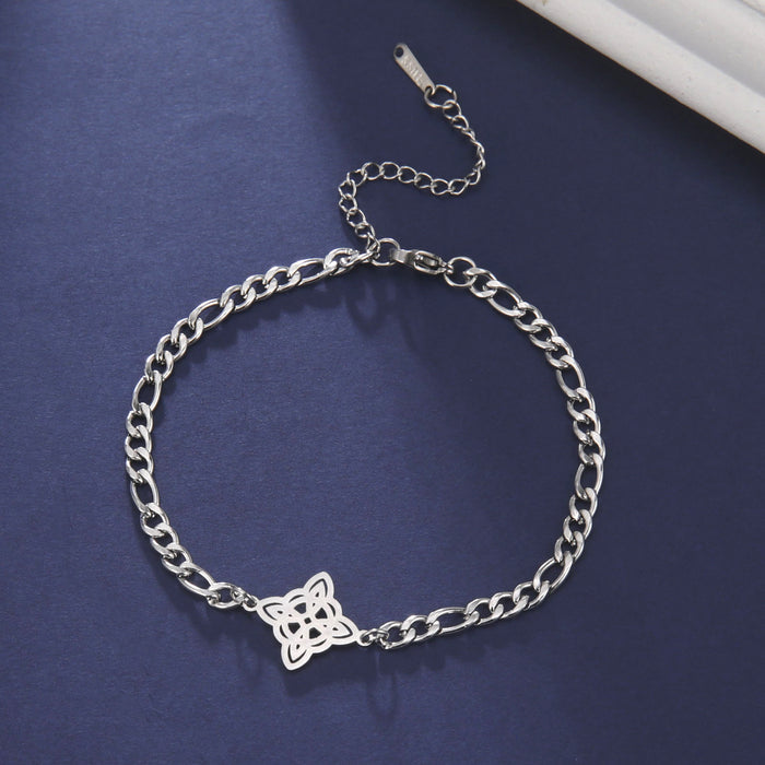 Wholesale Bracelet Stainless Steel Concentric Pattern Double Holes JDC-BT-QiJu008