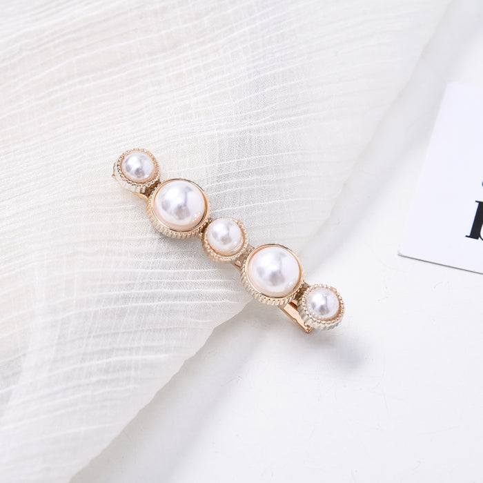 Wholesale cute adult hairpin pearl hairpin women MOQ≥2 JDC-HC-Yisheng001