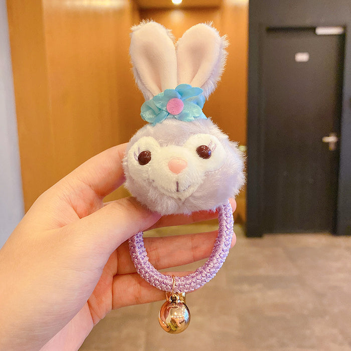 Jewelry WholesaleWholesale Bunny Bear Plush Cartoon Hair Rope JDC-HS-DingS001 Hair Scrunchies 鼎硕 %variant_option1% %variant_option2% %variant_option3%  Factory Price JoyasDeChina Joyas De China