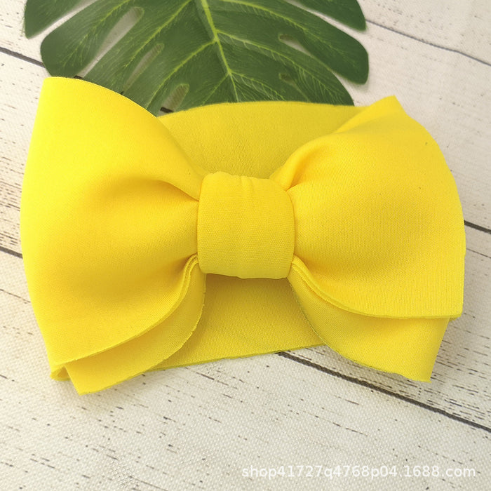 Wholesale baby soft and skin friendly space cotton bow sweatband MOQ≥10 JDC-HD-AMSR002