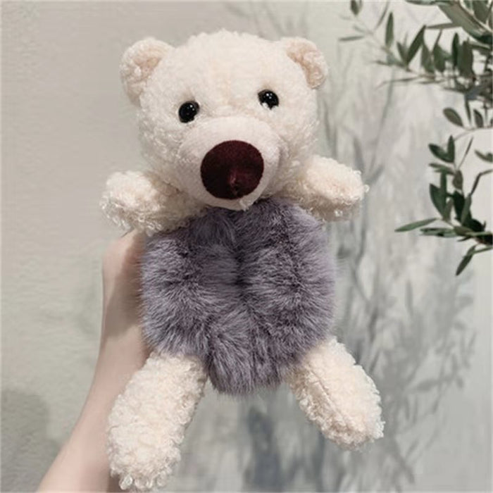 Jewelry WholesaleWholesale Bear Plush Hair Ring JDC-HS-DR001 Hair Scrunchies 蒂锐 %variant_option1% %variant_option2% %variant_option3%  Factory Price JoyasDeChina Joyas De China