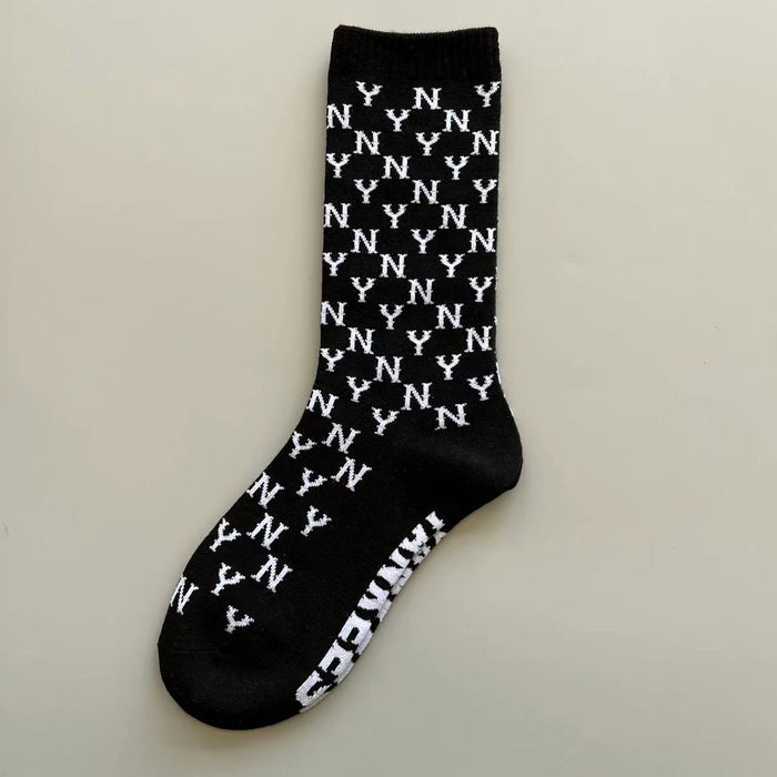 Wholesale Sock Combed Cotton Leisure Sports Mid Tube Sweat Absorption (F) MOQ≥3 JDC-SK-HongMian002