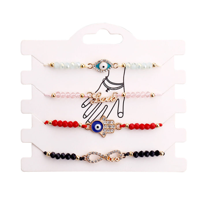 Wholesale crystal bracelet bracelet set bracelet bracelet bracelet card MOQ≥2 JDC-BT-LvY007