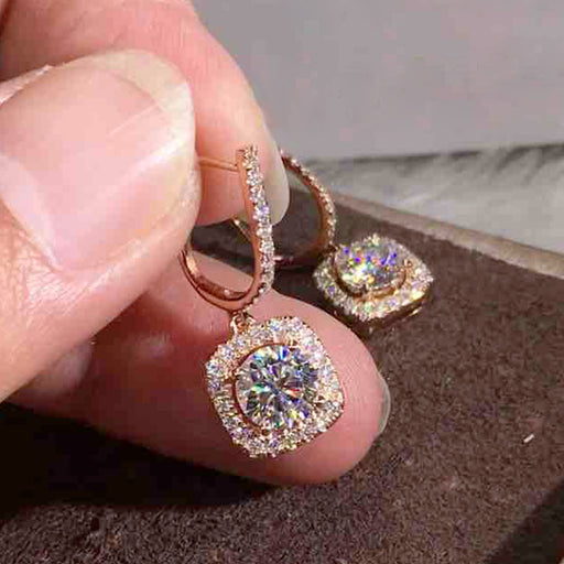 Jewelry WholesaleWholesale Zircon Copper Earrings MOQ≥2 JDC-ES-CaoS034 Earrings 曹适 %variant_option1% %variant_option2% %variant_option3%  Factory Price JoyasDeChina Joyas De China