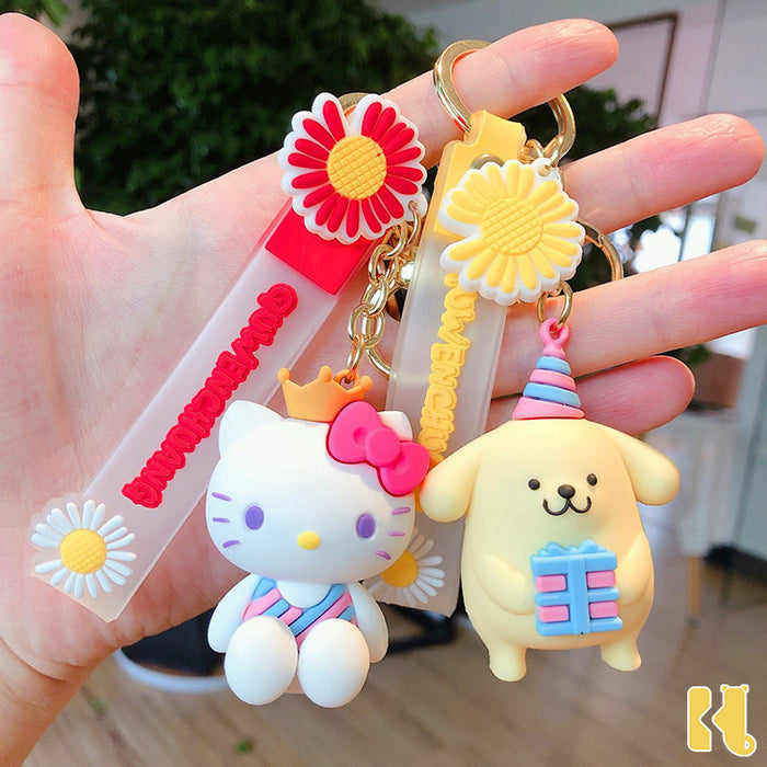 Jewelry WholesaleWholesale daisy keychain cute car keychain JDC-KC-JG234 Keychains 金葛 %variant_option1% %variant_option2% %variant_option3%  Factory Price JoyasDeChina Joyas De China