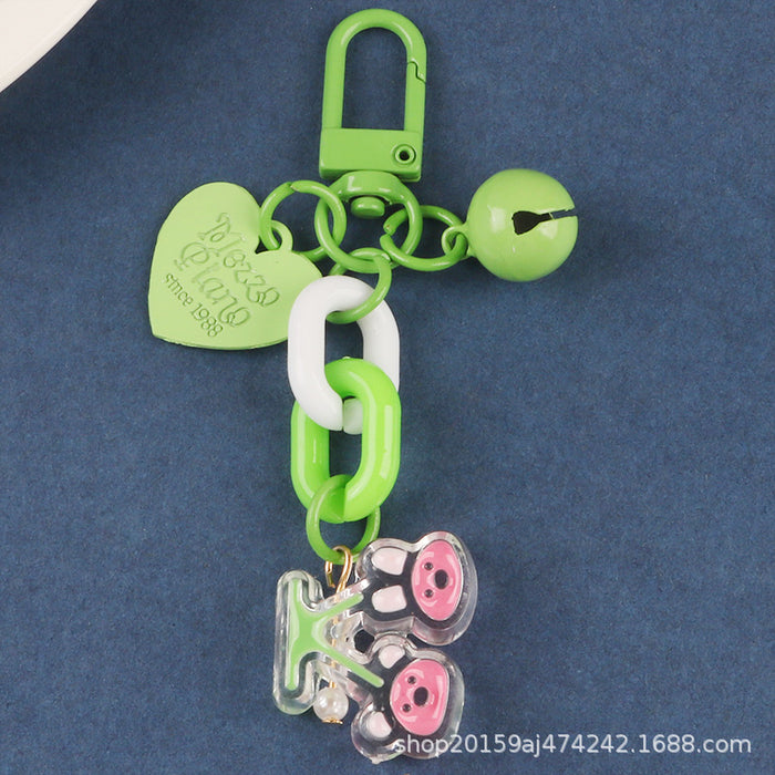 Jewelry WholesaleWholesale Cute Love Bells Alloy Acrylic Keychain MOQ≥2 JDC-KC-YiHan003 Keychains 伊菡 %variant_option1% %variant_option2% %variant_option3%  Factory Price JoyasDeChina Joyas De China