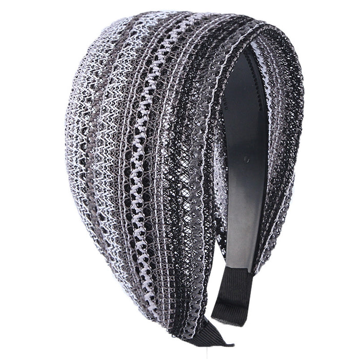 Jewelry WholesaleWholesale wide-brimmed breathable mesh black hair band JDC-HD-Chunj001 Headband 纯界 %variant_option1% %variant_option2% %variant_option3%  Factory Price JoyasDeChina Joyas De China