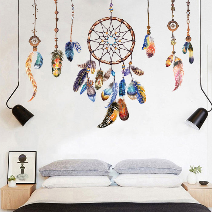 Wholesale PVC Waterproof Dreamcatcher Green Wall Sticker JDC-DC-CHao001