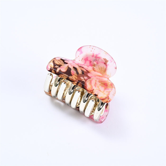 Jewelry WholesaleWholesale candy color small flower diamond shape double tooth hairpin JDC-HC-YingT002 Hair Clips 迎泰 %variant_option1% %variant_option2% %variant_option3%  Factory Price JoyasDeChina Joyas De China