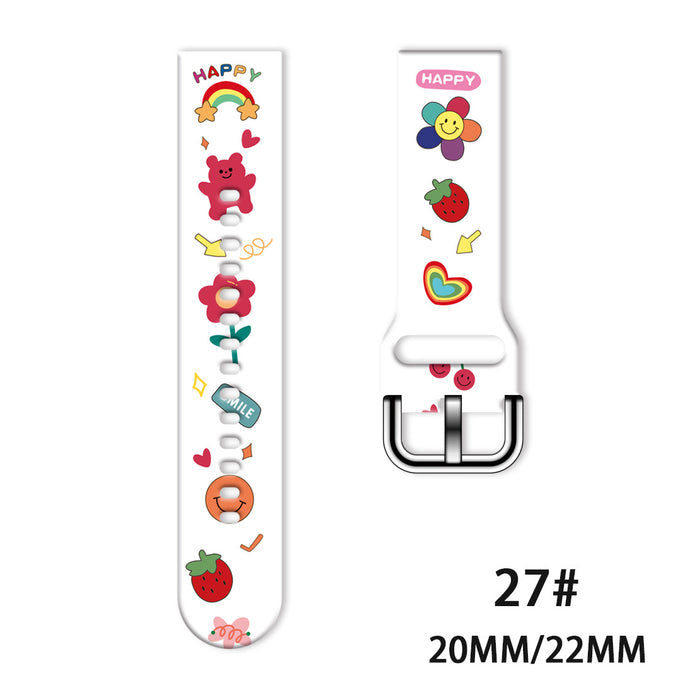 Wholesale Printed Tpu Watch Strap Wrist Strap JDC-WD-NuoQi051