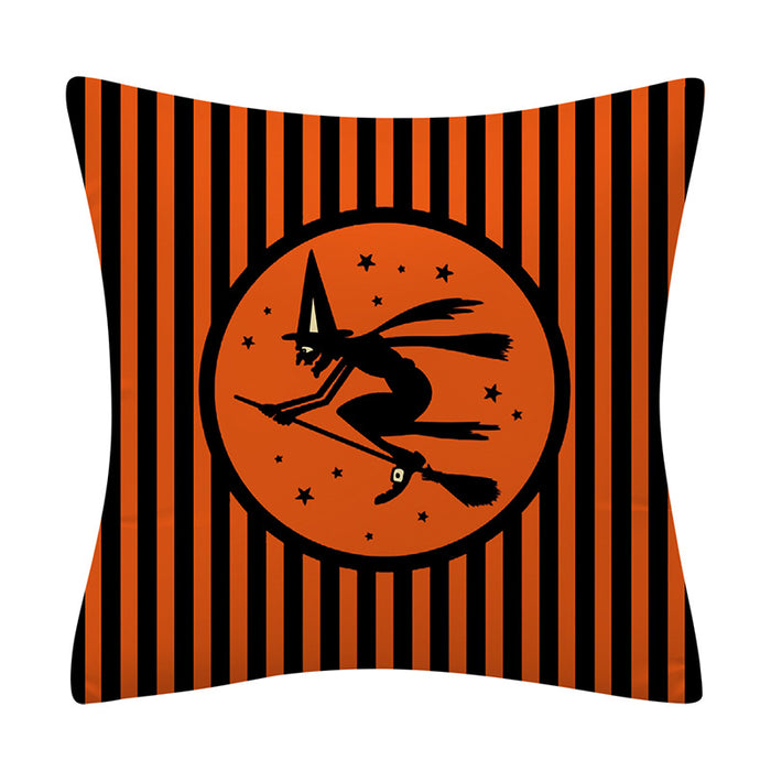 Wholesale Pillowcase Orange Halloween Polyester Pillowcase JDC-PW-Mengde005