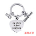 Jewelry WholesaleWholesale Stainless Steel Heart Shape Graduation Season Gift Metal Keychain JDC-KC-GangGu018 Keychains 钢古 %variant_option1% %variant_option2% %variant_option3%  Factory Price JoyasDeChina Joyas De China