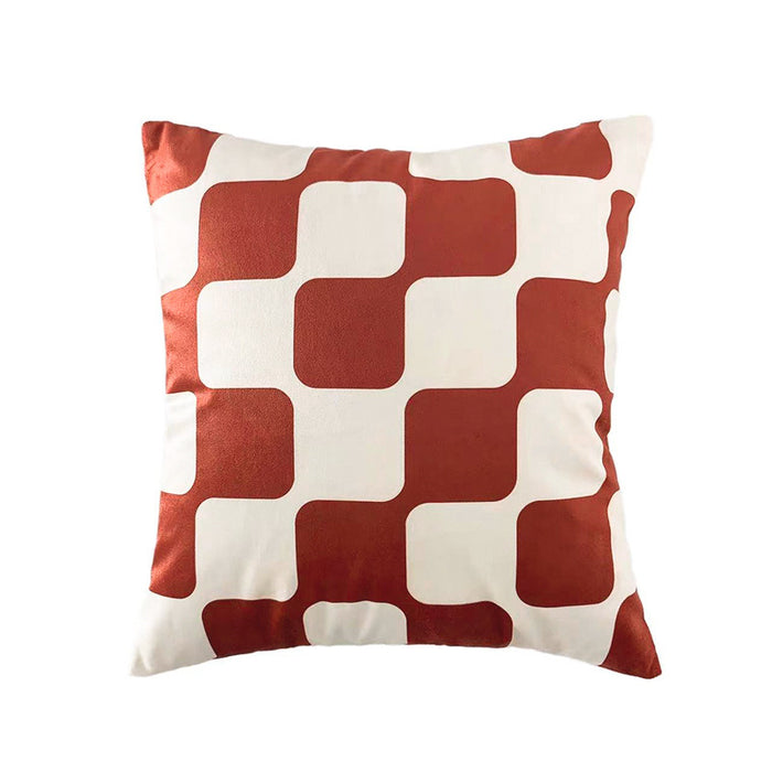 Wholesale Pillowcase Velvet Checkerboard Checkerboard JDC-PW-Feifei002