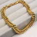 Jewelry WholesaleWholesale 8mm wide gold flat chain solid titanium steel bracelet JDC-BT-YuY002 Bracelet 翼语 %variant_option1% %variant_option2% %variant_option3%  Factory Price JoyasDeChina Joyas De China