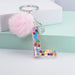Jewelry WholesaleWholesale love sequin resin drip glue 26 English letter keychains MOQ≥2 JDC-KC-YiWa001 Keychains 伊娃 %variant_option1% %variant_option2% %variant_option3%  Factory Price JoyasDeChina Joyas De China