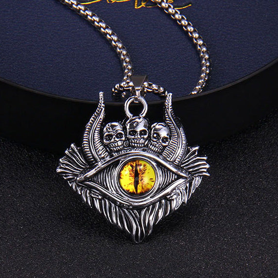 Wholesale Necklaces Alloy Devil's Eye Skull JDC-NE-NingL002