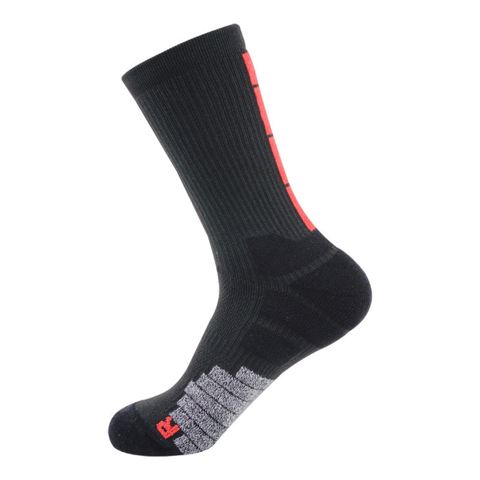 Wholesale Breathable Professional Long Barrel Basketball Socks Thickened Running JDC-SK-ZXian004