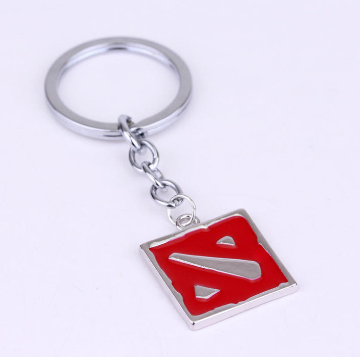 Wholesale Keychains For Backpacks Dota Butcher Hook Logo Alloy Keychain Scythe Weapon Model JDC-KC-AWen018