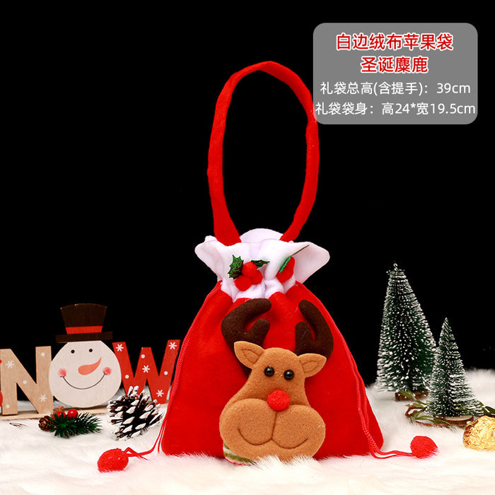 Wholesale Gift Box Christmas Apple Bag Round Bunch Mouth Gift Bag MOQ≥2 JDC-GB-QiaoC002