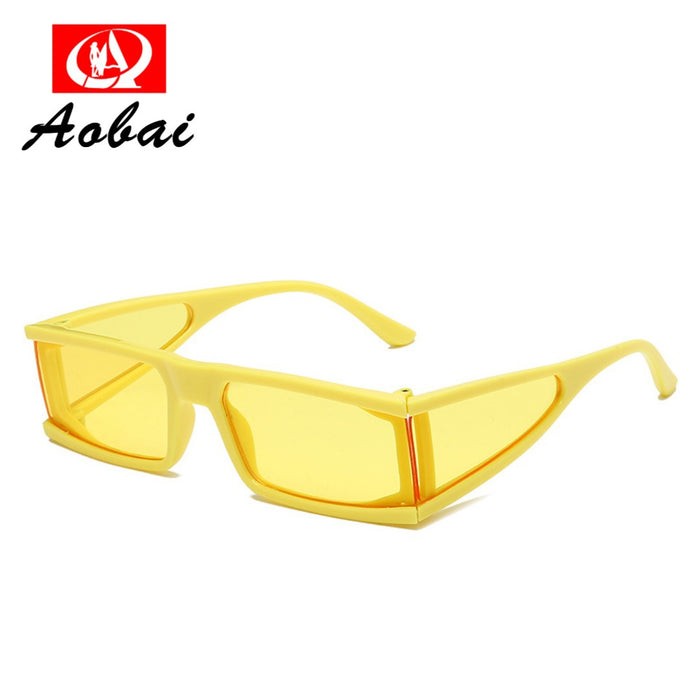 Wholesale Sunglasses PC Square Frame Side Band Frame JDC-SG-AoB005