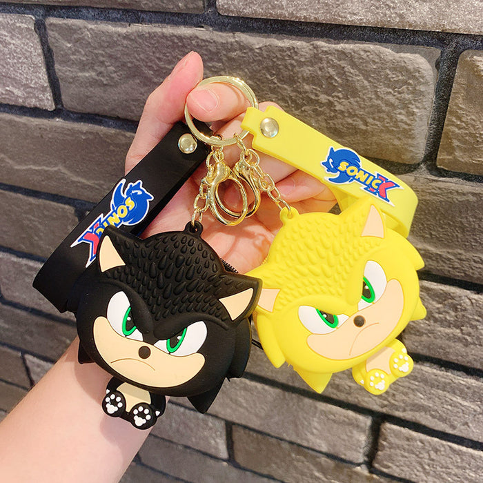 Wholesale Cartoon PVC Silicone Cute Coin Purse Keychain (M) JDC-KC-JCai025