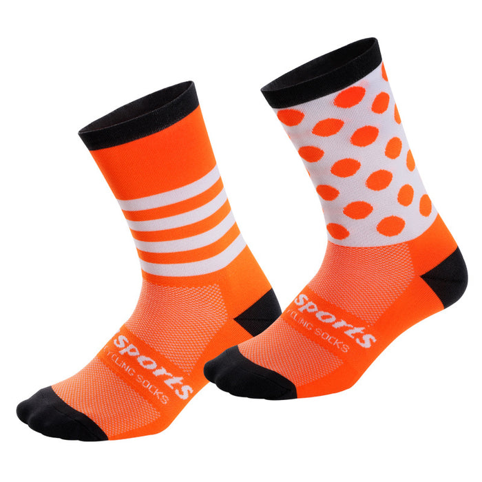 Wholesale Sock Nylon Cycling Socks Cycling Moisture Wicking Mid Tube JDC-SK-QiT003