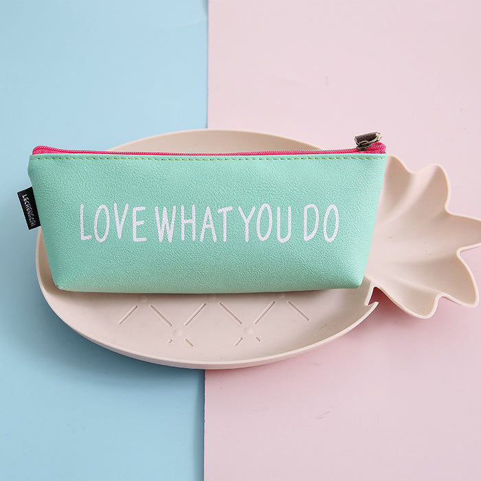 Wholesale PU Leather Pencil Bag MOQ≥2 JDC-PB-XHZ002