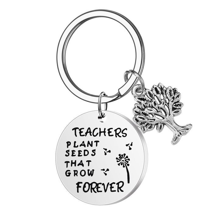 Jewelry WholesaleWholesale Teachers' Day gift stainless steel Graduation keychain JDC-KC-ShangQ005 Keychains 上泉 %variant_option1% %variant_option2% %variant_option3%  Factory Price JoyasDeChina Joyas De China