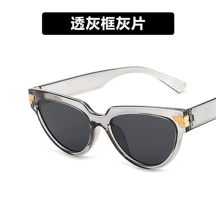 Wholesale triangle cat eye sunglasses rice nails JDC-SG-KD177