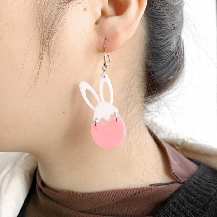 Jewelry WholesaleWholesale Easter Cute Easter Egg Bunny Earrings JDC-ES-XUEP007 Earrings 雪帕 %variant_option1% %variant_option2% %variant_option3%  Factory Price JoyasDeChina Joyas De China