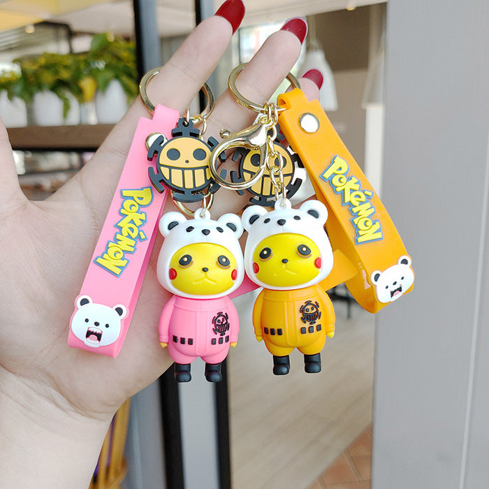 Wholesale cartoon creative cross-dressing keychain pendant JDC-KC-JianH005