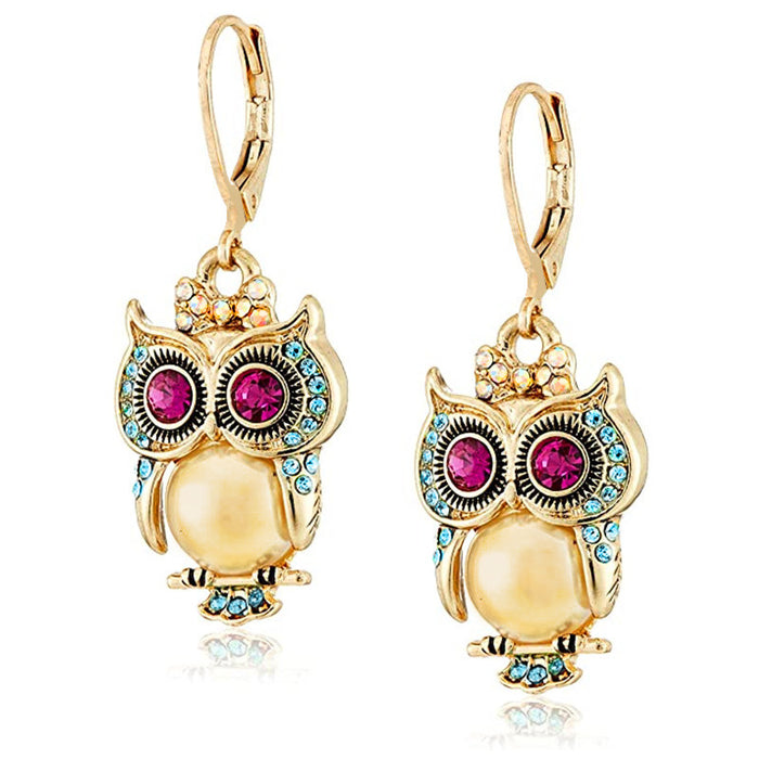 Jewelry WholesaleWholesale Gold Cute Wind Owl Women's Earrings JDC-ES-Chenrui020 Earrings 晨睿 %variant_option1% %variant_option2% %variant_option3%  Factory Price JoyasDeChina Joyas De China