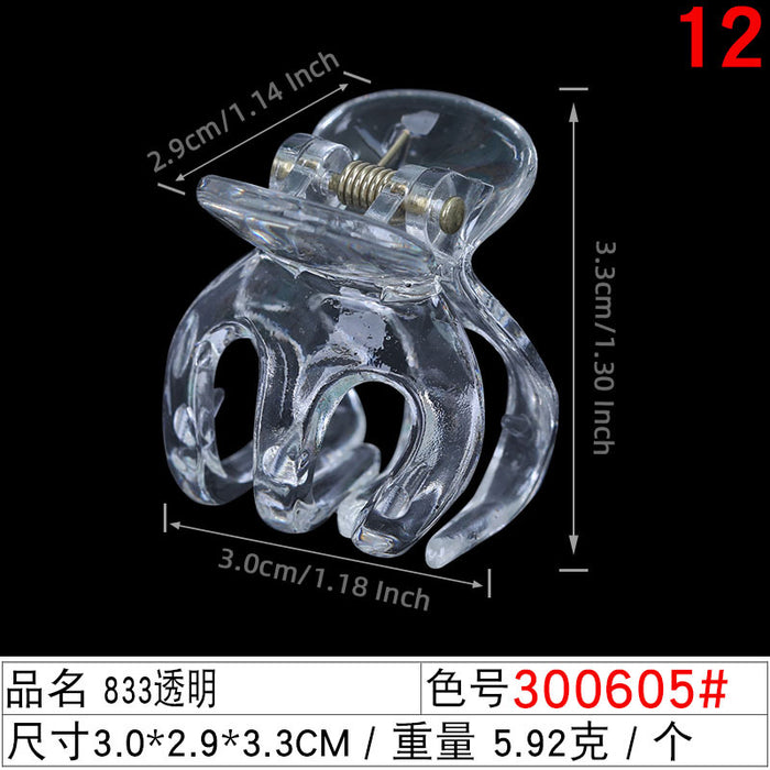 Wholesale 3cm Frosted Color Octopus Clip JDC-HC-Liuyi002