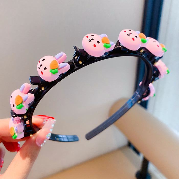 Wholesale Acrylic Summer Kids Hair Clip Headband JDC-HS-Peini002