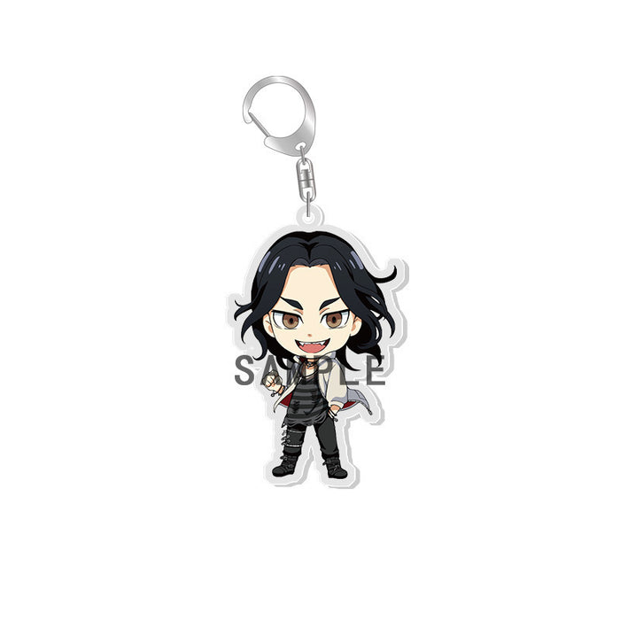 Wholesale pendant cute acrylic keychain Tokyo JDC-KC-XCai001