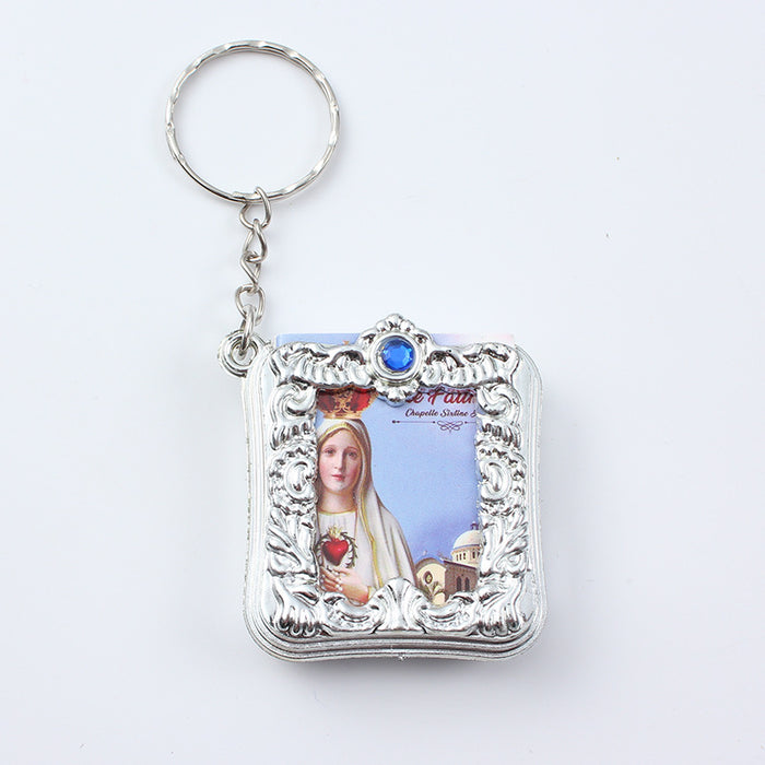 Wholesale Keychains Alloy Christmas English Bible MOQ≥2 JDC-KC-WXue003