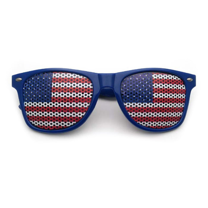 Wholesale 4th of July Independence Day American Flag Sticker Pinhole Rice Nail Sunglasses JDC-SG-ZhuoW002