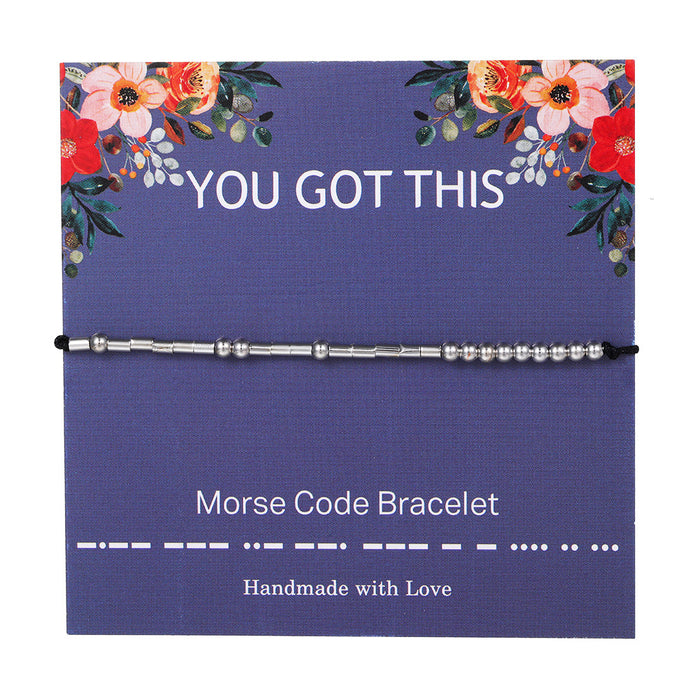 Wholesale Morse Code Couple Bracelet JDC-BT-JiuL014